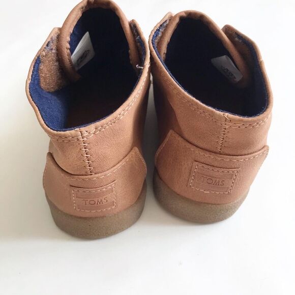 Toms brown Botas Cupsole sneakers EUC size 10 toddler - Picture 8 of 9